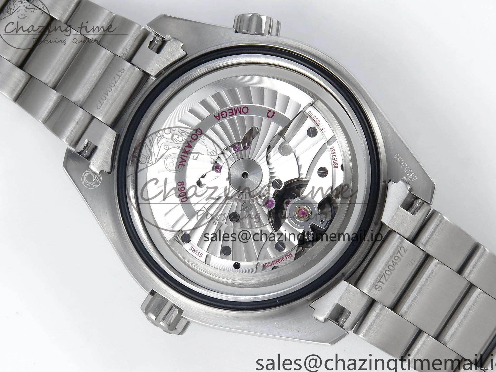 0223 WrinkleFree Seamaster Planet Ocean 600M 43.5mm SS SCF 1:1 Best Edition Black Orange Bezel Black Dial on SS Bracelet A8900 Super Clone 7682